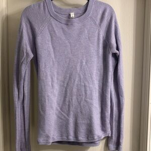 Lululemon Lavender Long Sleeve Sweater